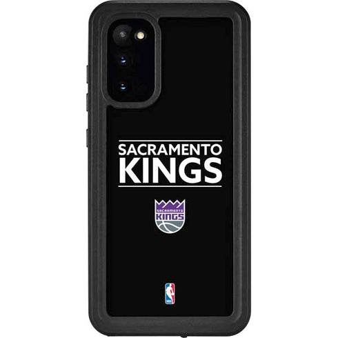NBA Sacramento Kings Standard - Black Galaxy S20 Waterproof Case