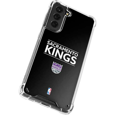 NBA Sacramento Kings Standard - Black Galaxy S21 Plus 5G Clear Case