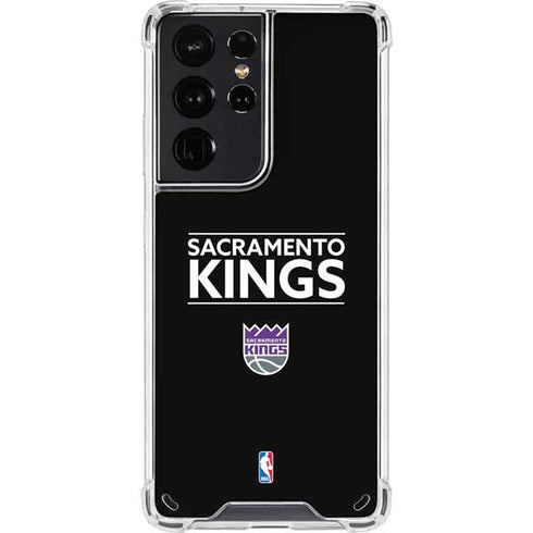 NBA Sacramento Kings Standard - Black Galaxy S21 Ultra 5G Clear Case