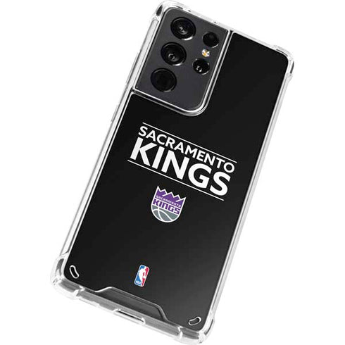 NBA Sacramento Kings Standard - Black Galaxy S21 Ultra 5G Clear Case