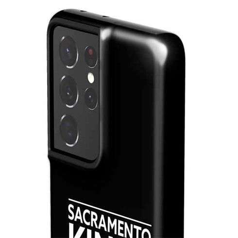 NBA Sacramento Kings Standard - Black Galaxy S21 Ultra 5G Pro Case