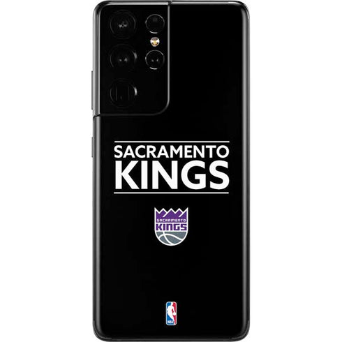 NBA Sacramento Kings Standard - Black Galaxy S21 Ultra 5G Skin