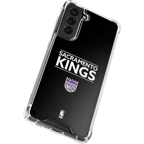 NBA Sacramento Kings Standard - Black Galaxy S22 Clear Case