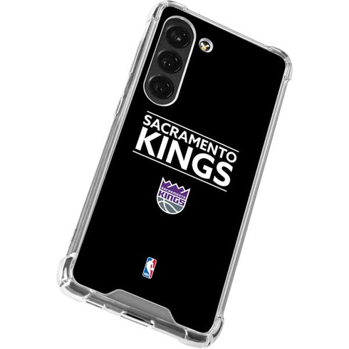 NBA Sacramento Kings Standard - Black Galaxy S23 Clear Case