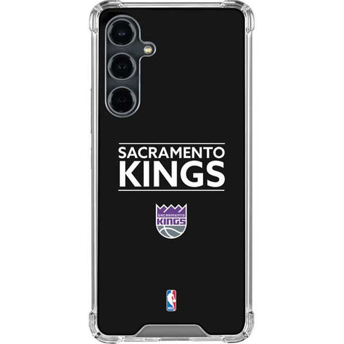 NBA Sacramento Kings Standard - Black Galaxy S23 FE Clear Case