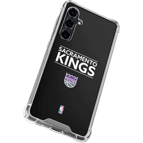 NBA Sacramento Kings Standard - Black Galaxy S23 FE Clear Case
