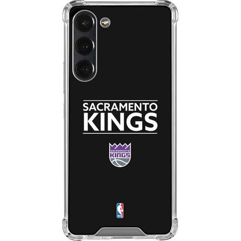 NBA Sacramento Kings Standard - Black Galaxy S23 Plus Clear Case