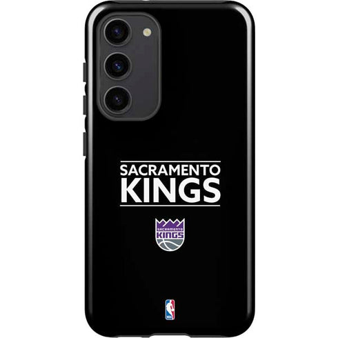 NBA Sacramento Kings Standard - Black Galaxy S23 Plus Pro Case