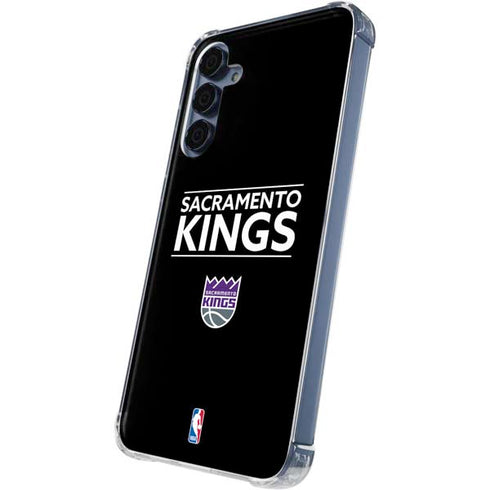 NBA Sacramento Kings Standard - Black Galaxy S24 Clear Case