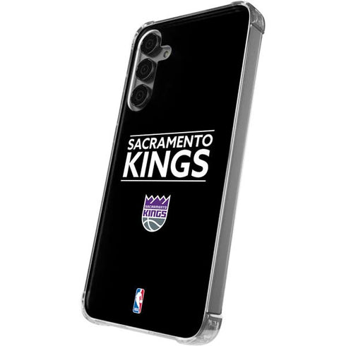 NBA Sacramento Kings Standard - Black Galaxy S24 Plus Clear Case
