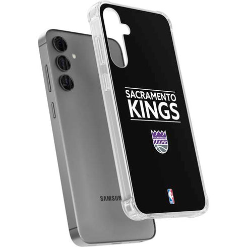 NBA Sacramento Kings Standard - Black Galaxy S24 Plus Clear Case