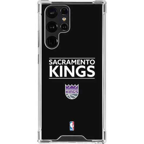 NBA Sacramento Kings Standard - Black Galaxy S24 Ultra Clear Case