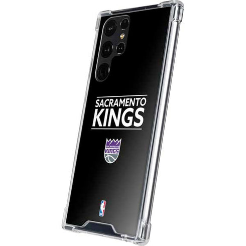 NBA Sacramento Kings Standard - Black Galaxy S24 Ultra Clear Case