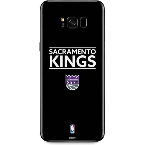 NBA Sacramento Kings Standard - Black Galaxy S8 Plus Skin