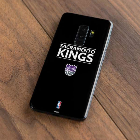 NBA Sacramento Kings Standard - Black Galaxy S9 Plus Skin