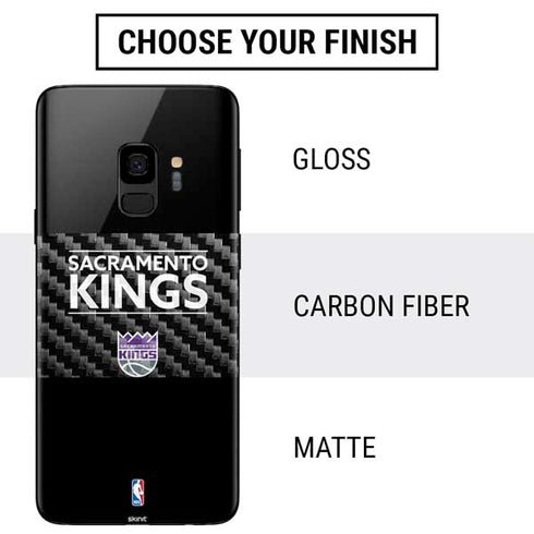 NBA Sacramento Kings Standard - Black Galaxy S9 Skin