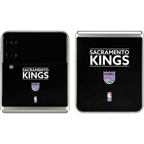 NBA Sacramento Kings Standard - Black Galaxy Z Flip3 5G Skin