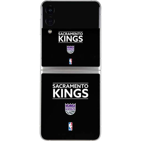 NBA Sacramento Kings Standard - Black Galaxy Z Flip3 5G Skin