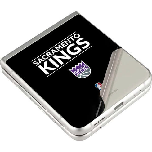 NBA Sacramento Kings Standard - Black Galaxy Z Flip3 5G Skin