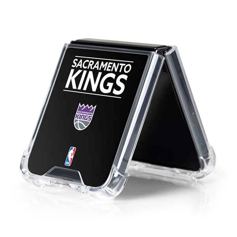 NBA Sacramento Kings Standard - Black Galaxy Z Flip5 5G Clear Case