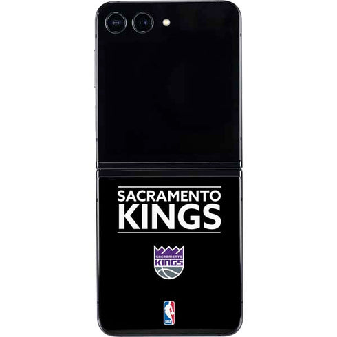NBA Sacramento Kings Standard - Black Galaxy Z Flip5 5G Skin