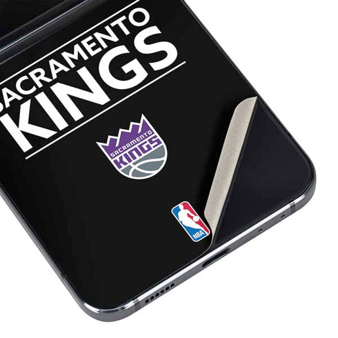 NBA Sacramento Kings Standard - Black Galaxy Z Flip5 5G Skin