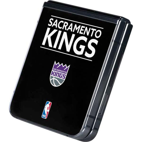 NBA Sacramento Kings Standard - Black Galaxy Z Flip5 5G Skin