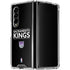NBA Sacramento Kings Standard - Black Galaxy Z Fold4 5G Clear Case