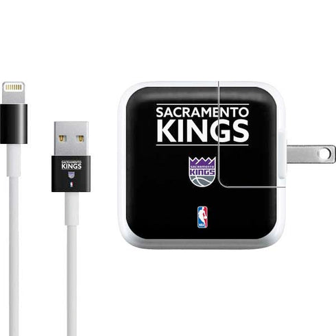 NBA Sacramento Kings Standard - Black iPad Charger (10W USB) Skin