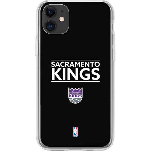 NBA Sacramento Kings Standard - Black iPhone 11 Clear Case