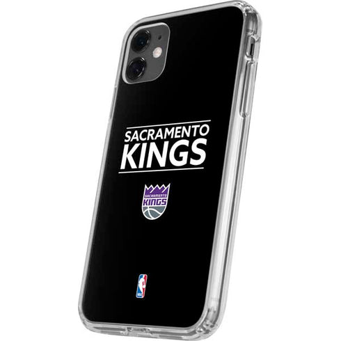 NBA Sacramento Kings Standard - Black iPhone 11 Clear Case