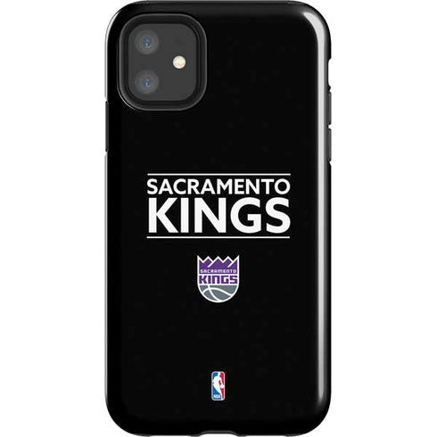 NBA Sacramento Kings Standard - Black iPhone 11 Impact Case
