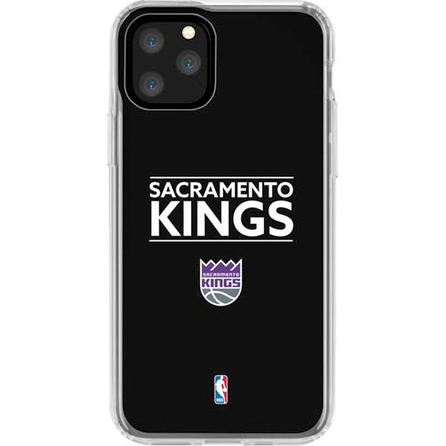NBA Sacramento Kings Standard - Black iPhone 11 Pro Clear Case