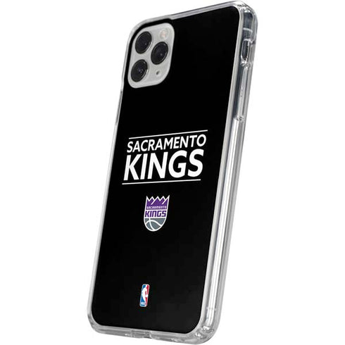 NBA Sacramento Kings Standard - Black iPhone 11 Pro Clear Case