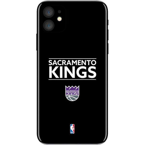 NBA Sacramento Kings Standard - Black iPhone 11 Skin