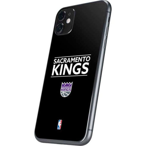 NBA Sacramento Kings Standard - Black iPhone 11 Skin