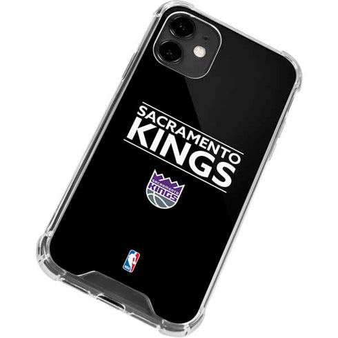 NBA Sacramento Kings Standard - Black iPhone 12 Clear Case