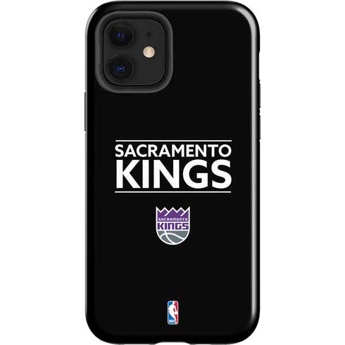 NBA Sacramento Kings Standard - Black iPhone 12 Impact Case