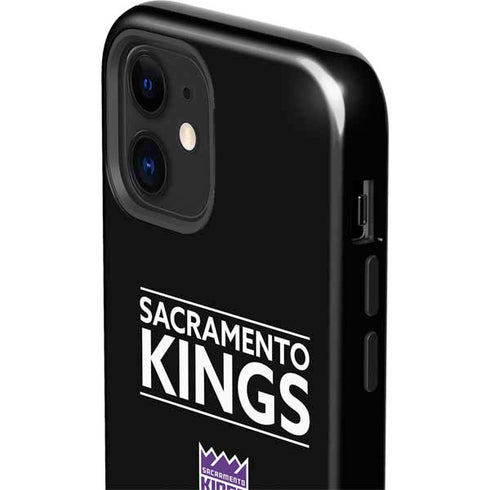 NBA Sacramento Kings Standard - Black iPhone 12 Impact Case