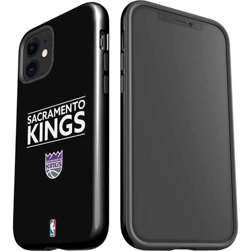 NBA Sacramento Kings Standard - Black iPhone 12 Impact Case