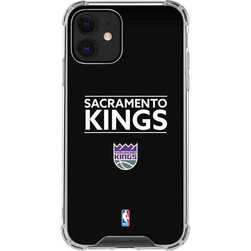 NBA Sacramento Kings Standard - Black iPhone 12 Mini Clear Case