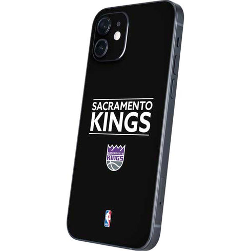 NBA Sacramento Kings Standard - Black iPhone 12 Mini Skin