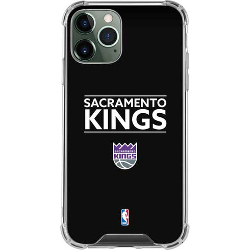 NBA Sacramento Kings Standard - Black iPhone 12 Pro Clear Case