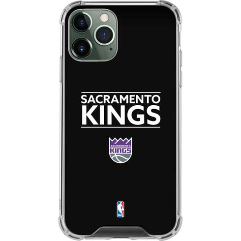 NBA Sacramento Kings Standard - Black iPhone 12 Pro Max Clear Case