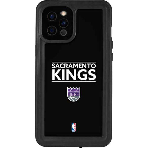 NBA Sacramento Kings Standard - Black iPhone 12 Pro Max Waterproof Case