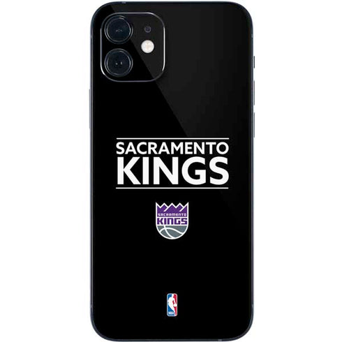 NBA Sacramento Kings Standard - Black iPhone 12 Skin