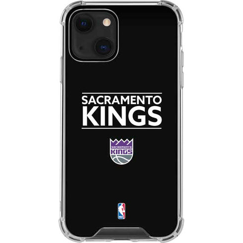 NBA Sacramento Kings Standard - Black iPhone 13 Mini Clear Case