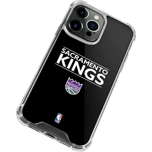 NBA Sacramento Kings Standard - Black iPhone 13 Pro Max Clear Case