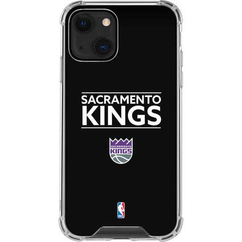 NBA Sacramento Kings Standard - Black iPhone 14 Clear Case