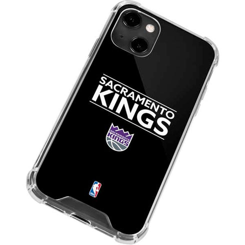 NBA Sacramento Kings Standard - Black iPhone 14 Clear Case